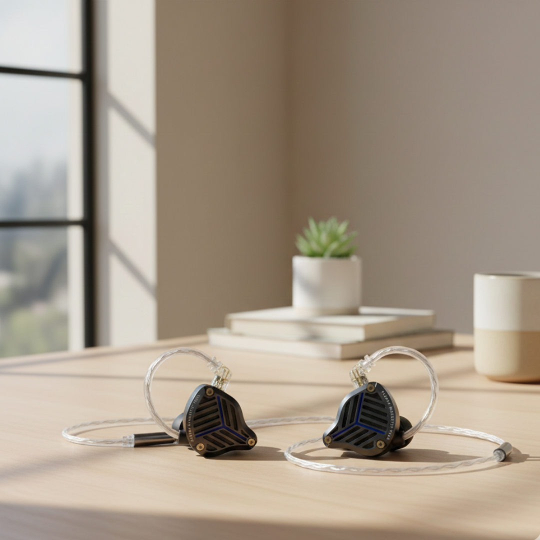 Auriculares com fios Hi-Fi Temsk para reprodução de música de alta qualidade
