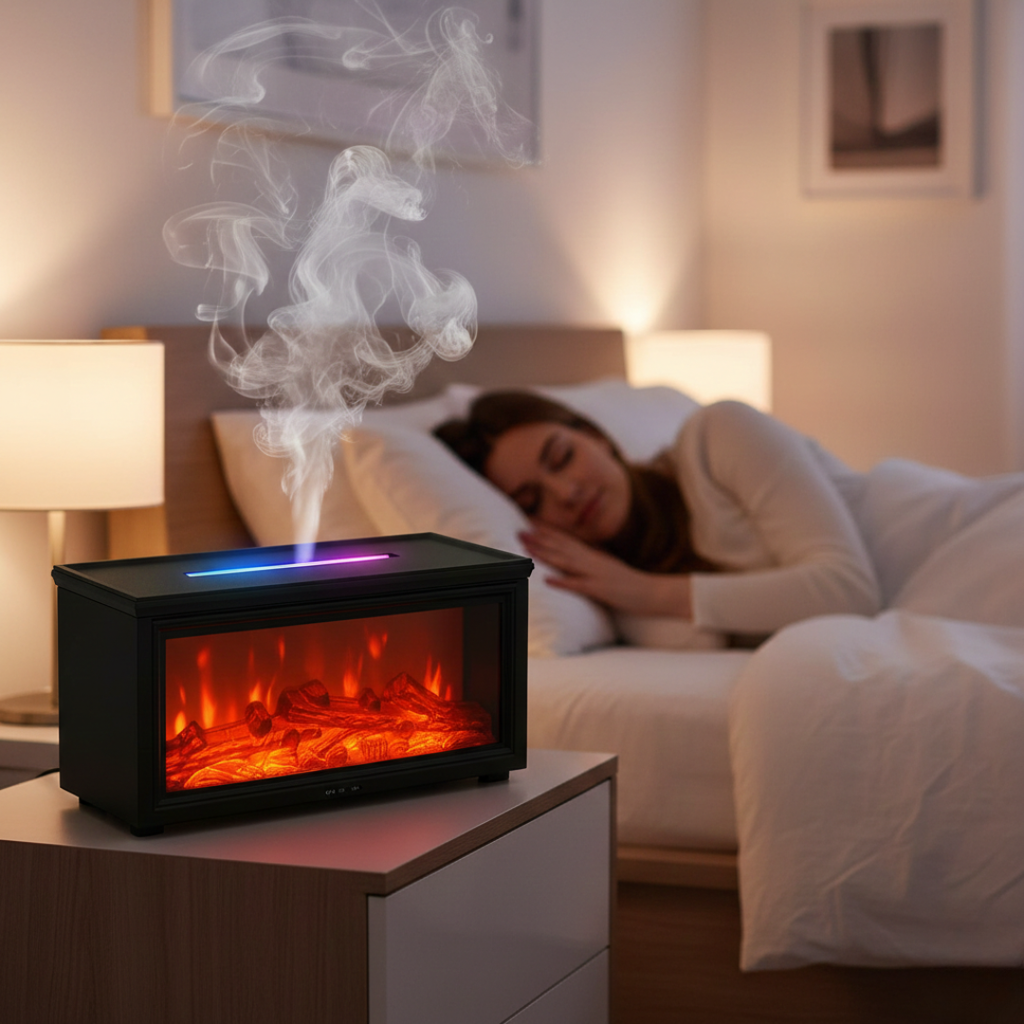 Ultrazvukový aroma difuzér Flame Mist pro domácnost nebo kancelář | Temsk
