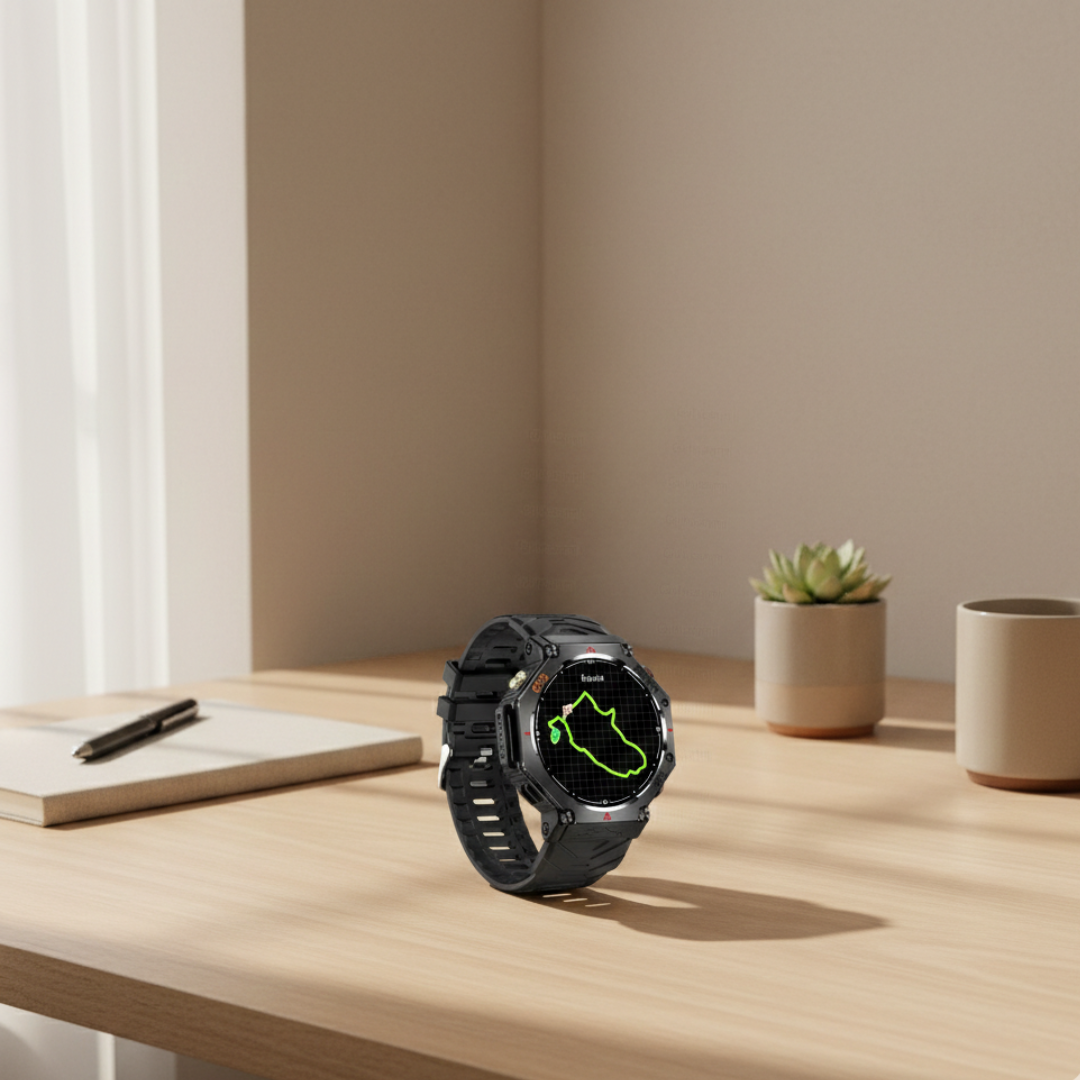 AMOLED GPS Smartwatch Waterproof Outdoor Watch With Compass And Altimeter | Temsk