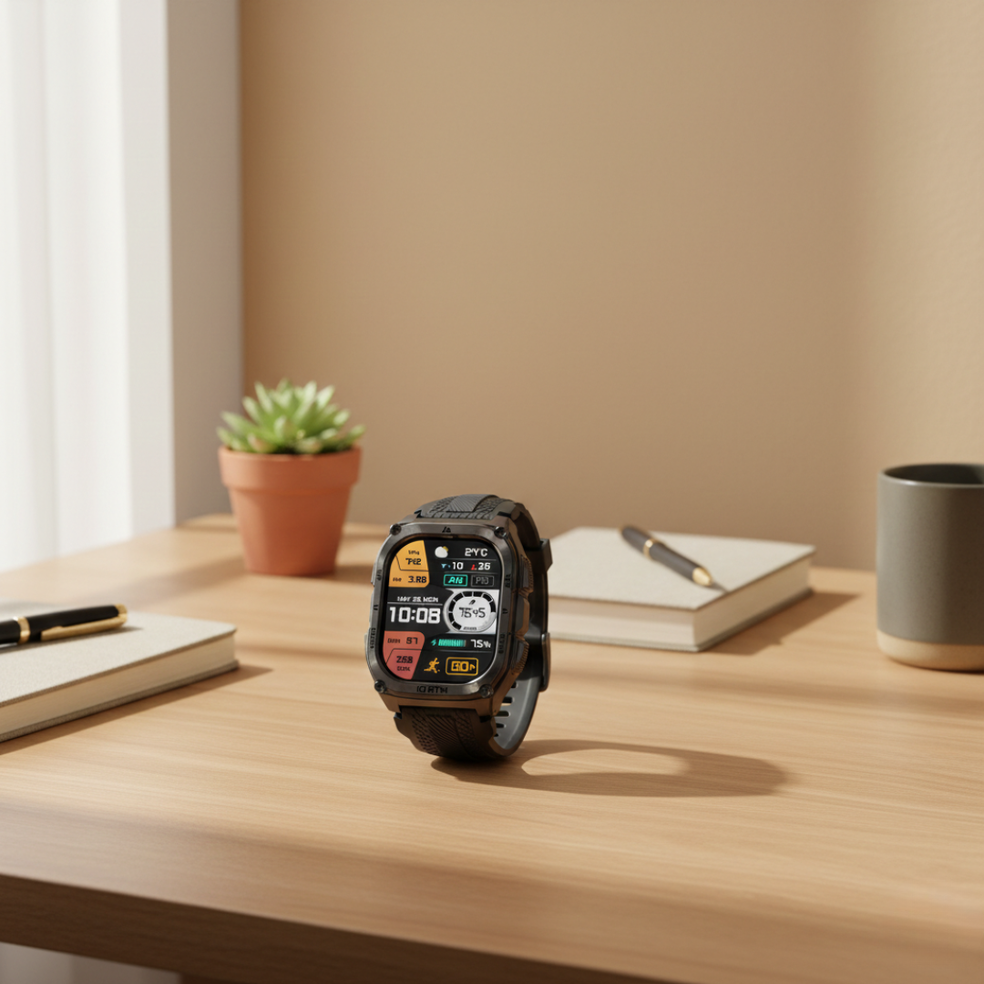 Military GPS Smartwatch Rugged Outdoor Watch With AMOLED Display | Temsk