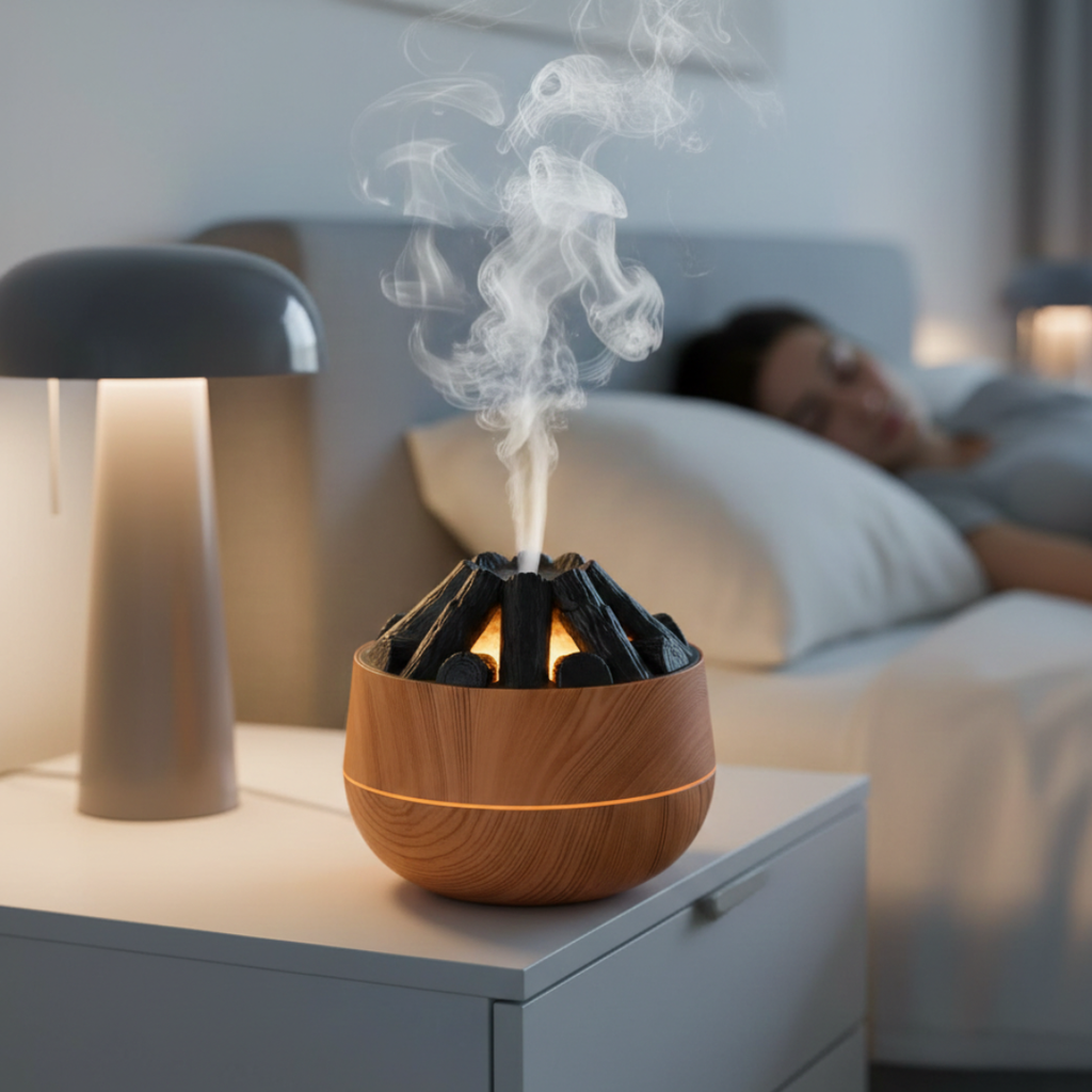 300ml Essential Oil Diffuser With Night Light For Bedroom Use | Temsk