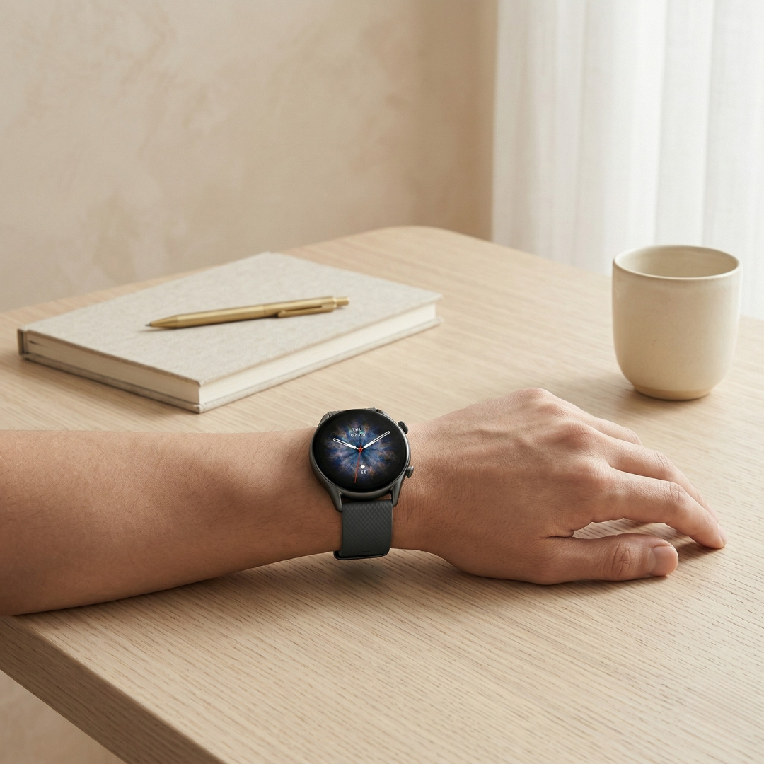 Fitness Smartwatch With AMOLED Display Activity Tracker And Bluetooth Watch | Temsk