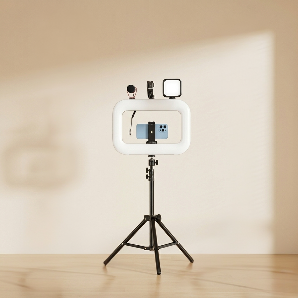 Portable LED Ring Light For Mobile Photography And Streaming | Temsk