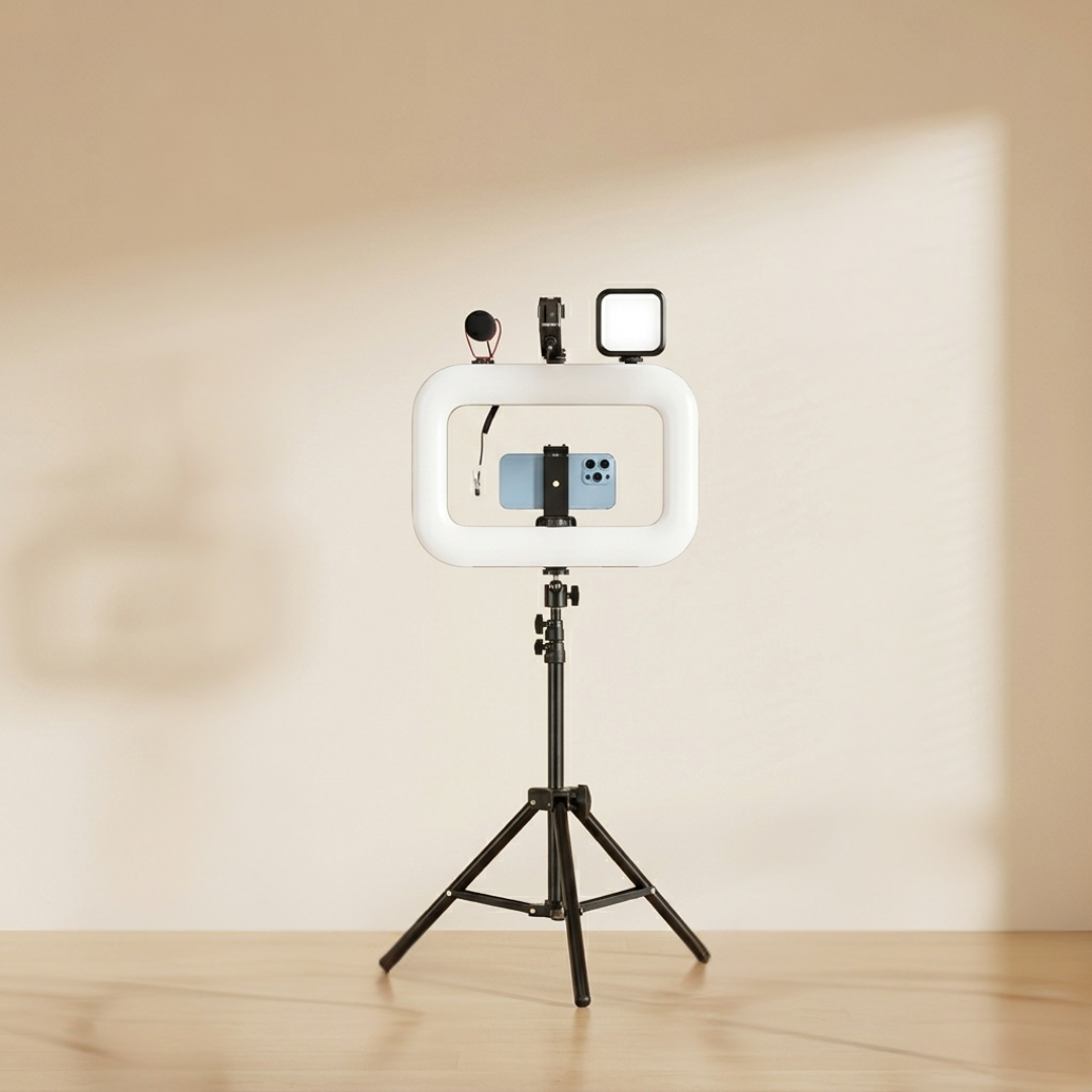 Portable LED Ring Light For Mobile Photography And Streaming | Temsk