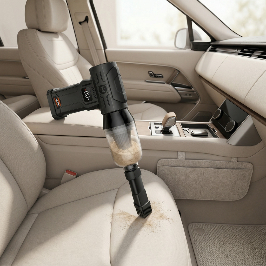 Turbo Air Portable Car Vacuum Cleaner For Cars And Small Spaces | Temsk
