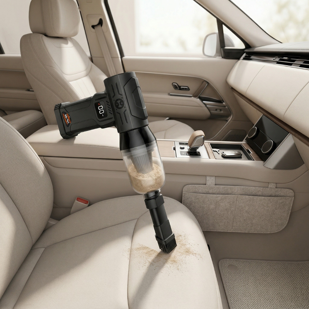 Turbo Air Portable Car Vacuum Cleaner For Cars And Small Spaces | Temsk
