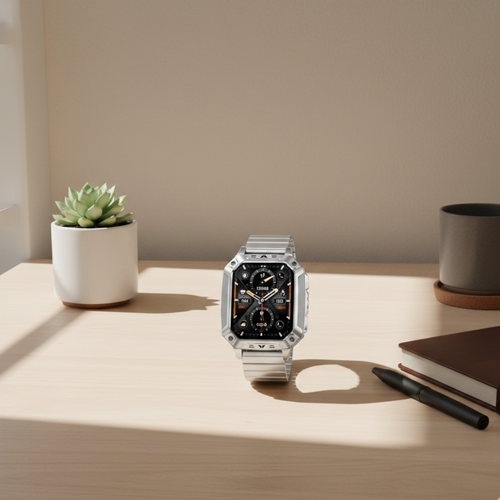 Outdoor Fitness Smartwatch With AMOLED Display, Waterproof Activity Tracker | Temsk