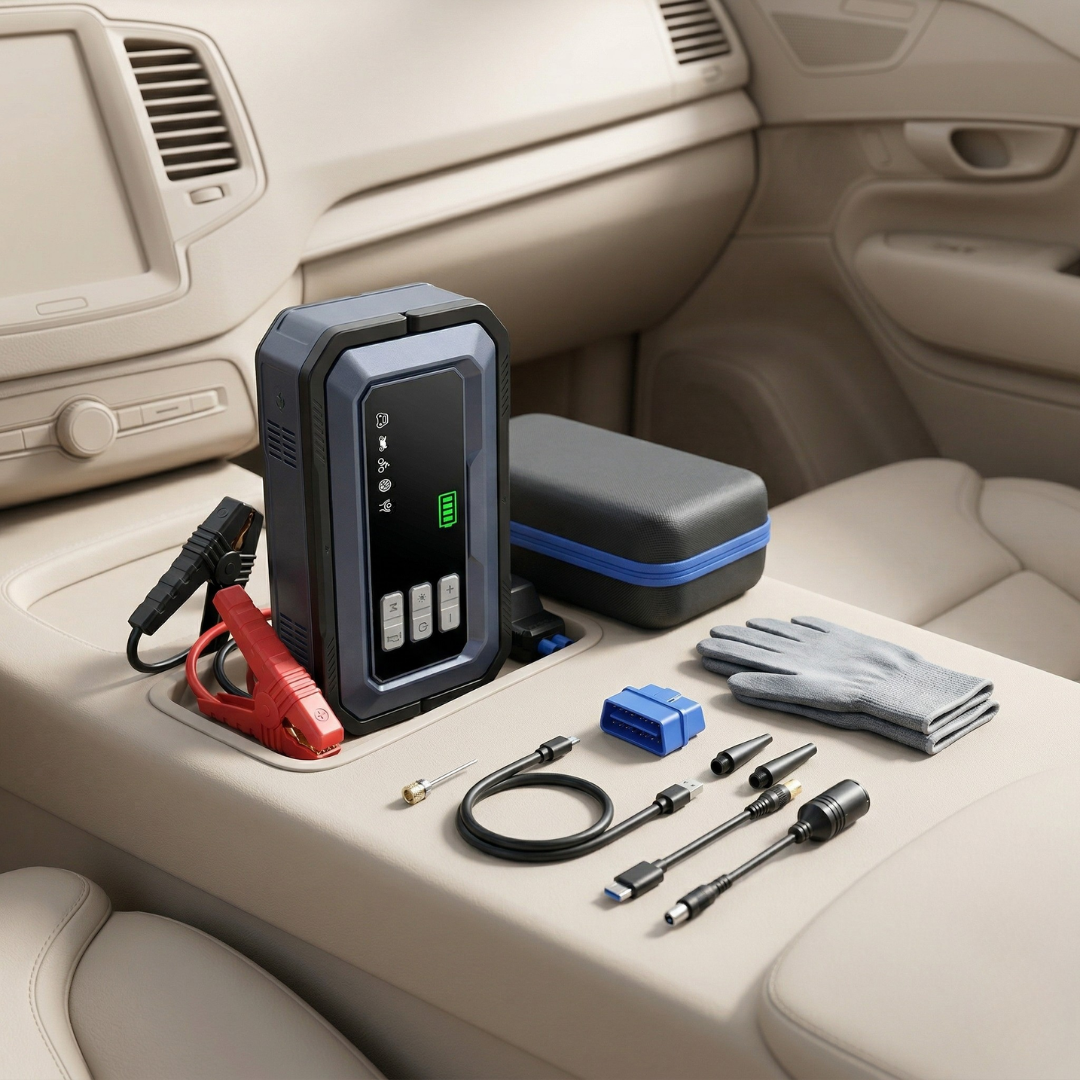 Car Jump Starter With Air Compressor For Emergency Roadside Power | Temsk