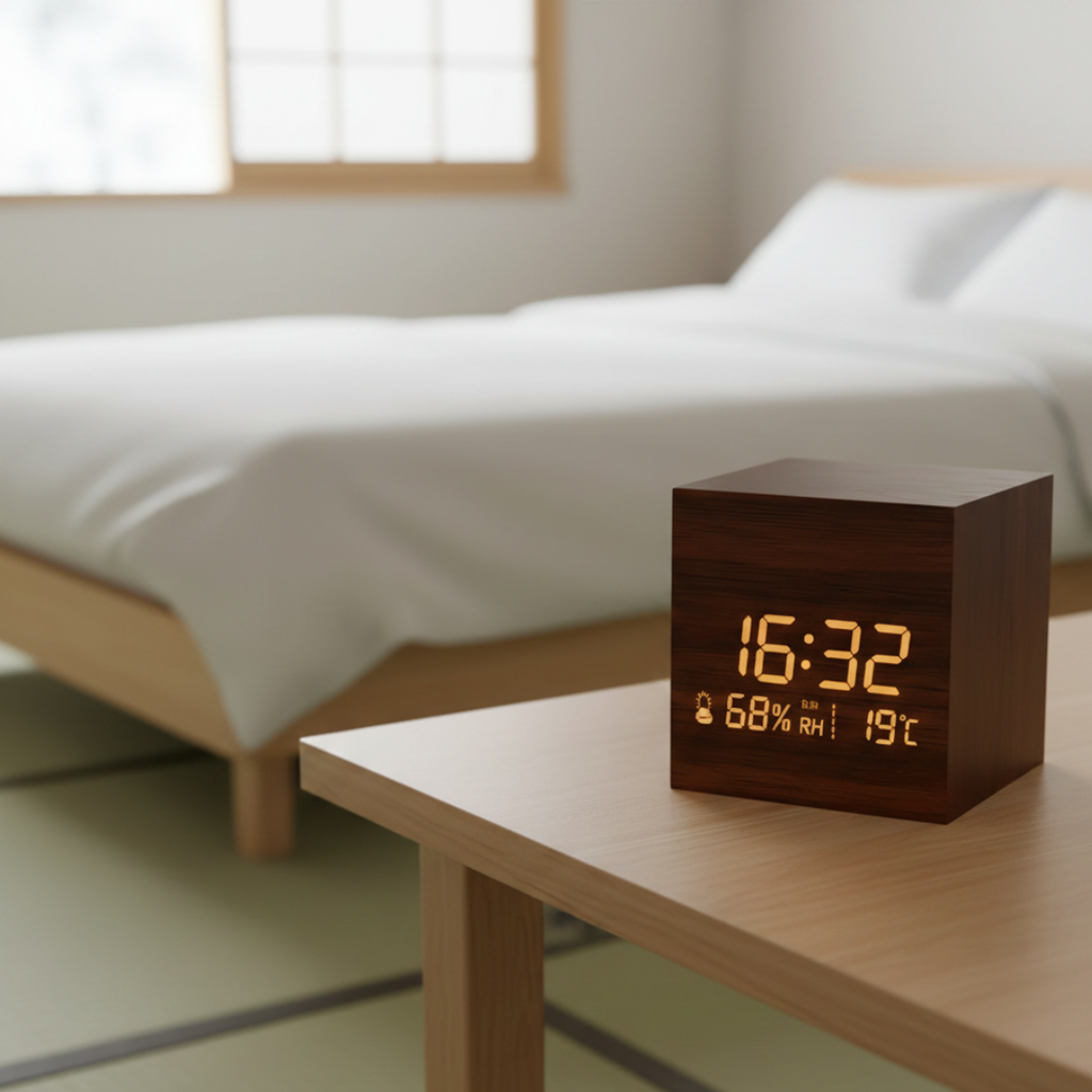 LED Cube Alarm Clock For Modern Mornings And Desk Use | Temsk