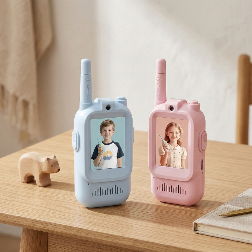 Video Walkie Talkies for Kids Ages 3 to 6 for Playtime Communication | Temsk