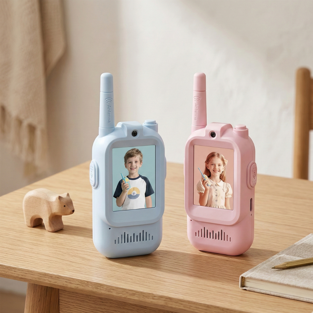 Video Walkie Talkies for Kids Ages 3 to 6 for Playtime Communication | Temsk
