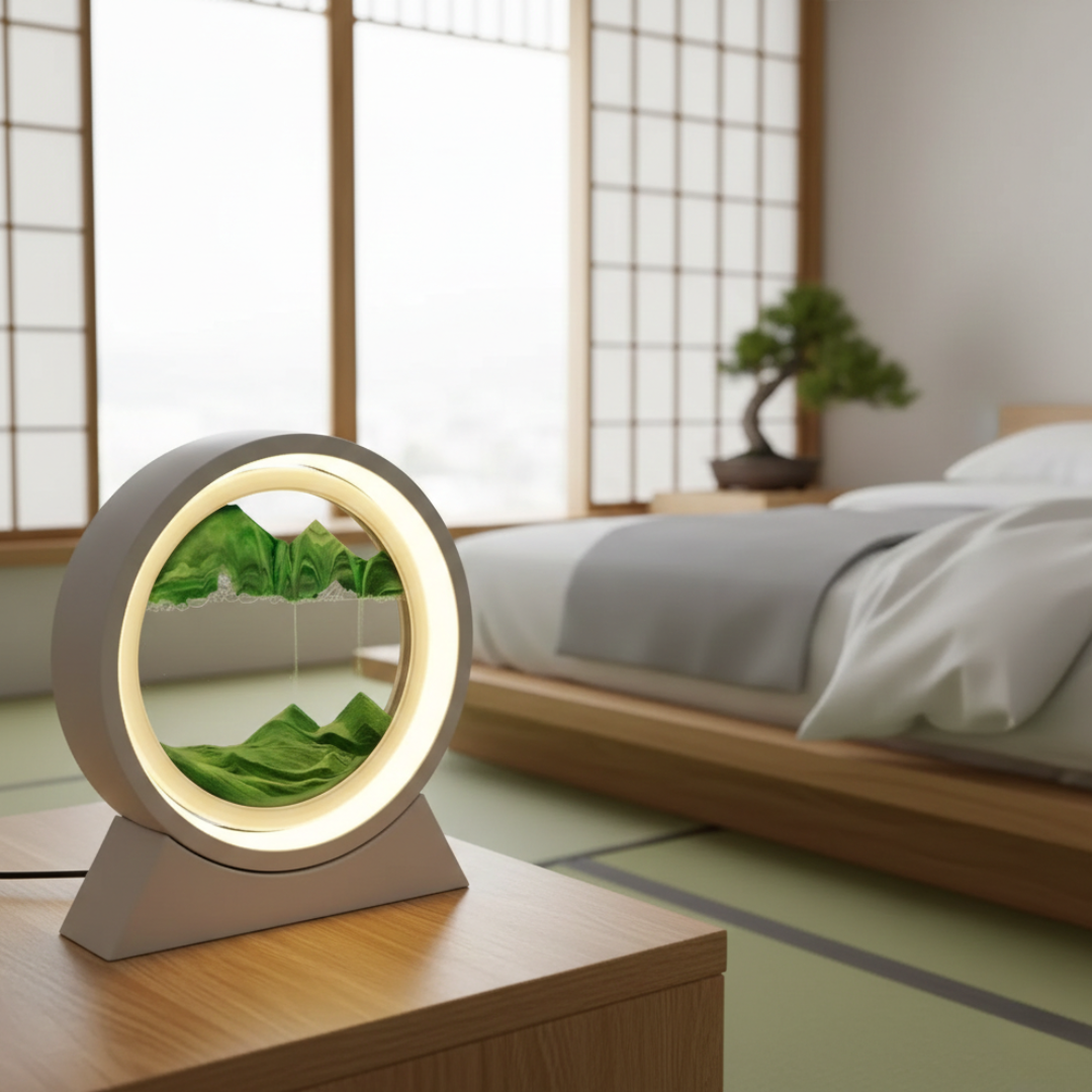 Table Lamp With Moving Sand Art | Temsk