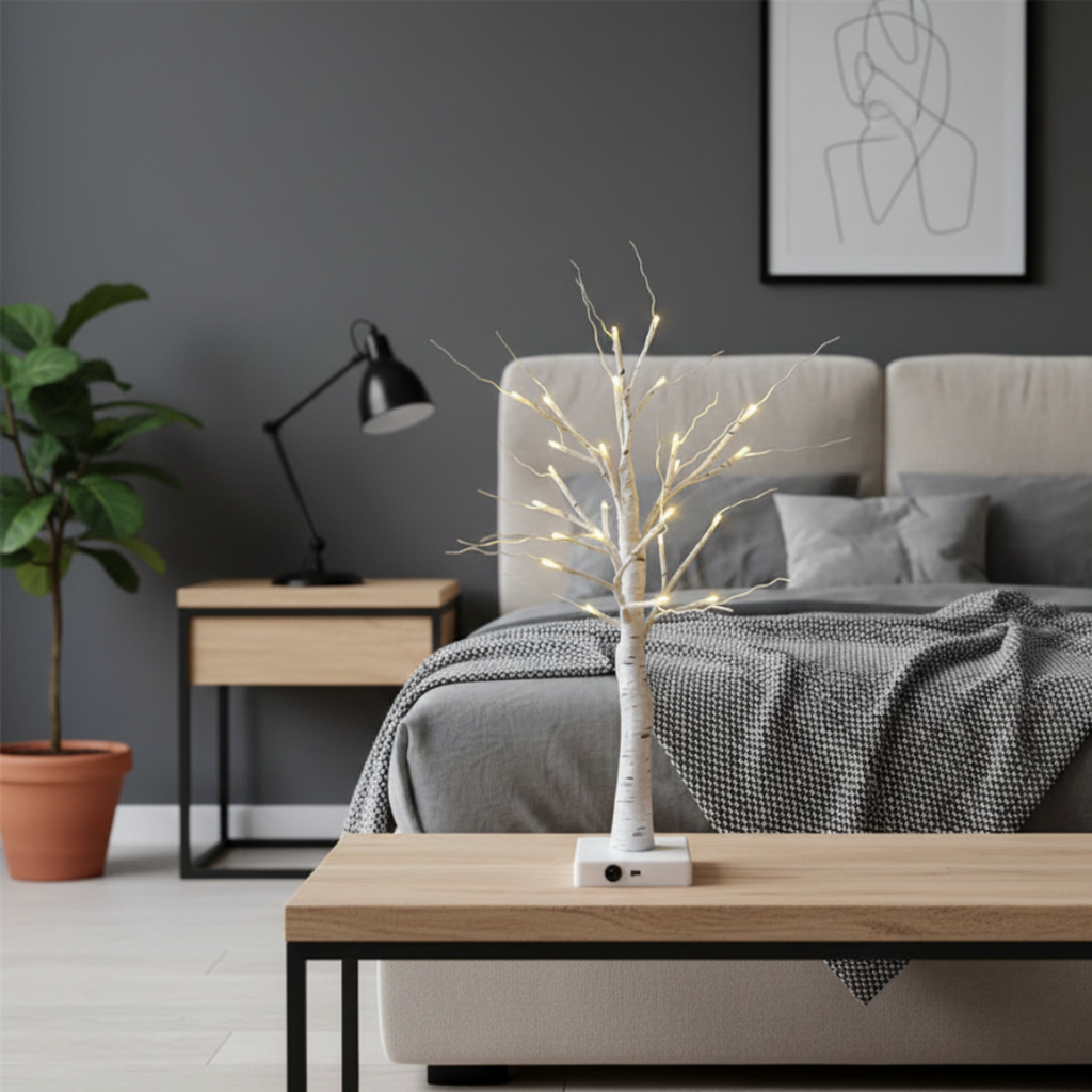 Birch Tree LED Light Decor For Cozy Ambience At Home | Temsk