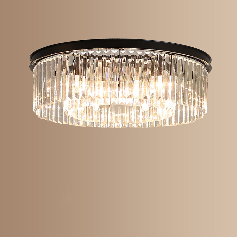 Gold Crystal Ceiling Light 40 Cm 4x E14 Living Room Hallway Bedroom | Temsk
