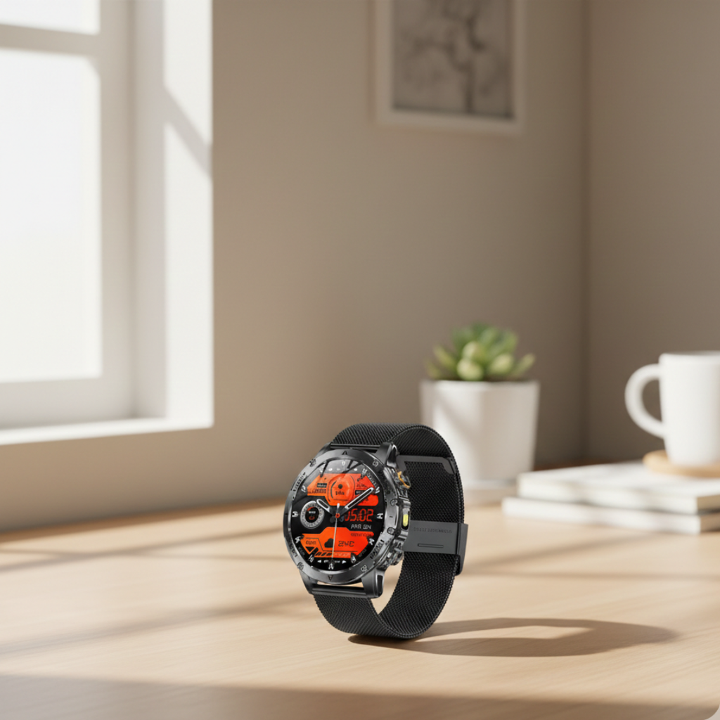Rugged Outdoor Smartwatch With Waterproof Tactical Design And Long Battery Life | Temsk