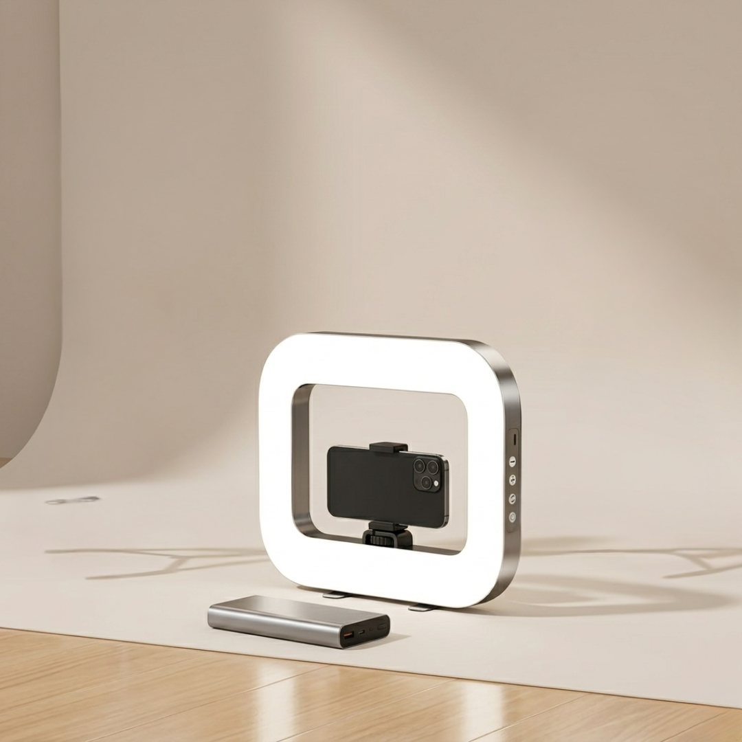 Portable LED Ring Light For Mobile Photography And Streaming | Temsk
