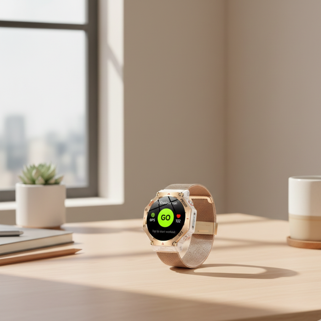 AMOLED GPS Smartwatch Waterproof Outdoor Watch With Compass And Altimeter | Temsk