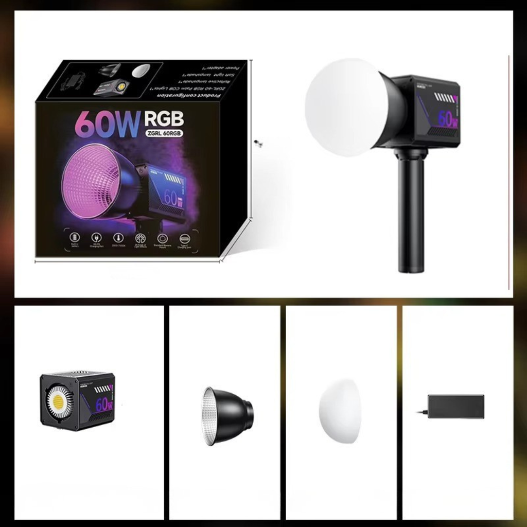 Portable RGB Video Light for Photography and Streaming | Temsk