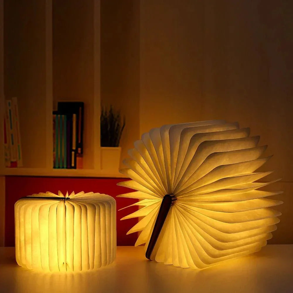 Lumibook 360 Degree Foldable Table Lamp, Rechargeable Ambient Light | Temsk