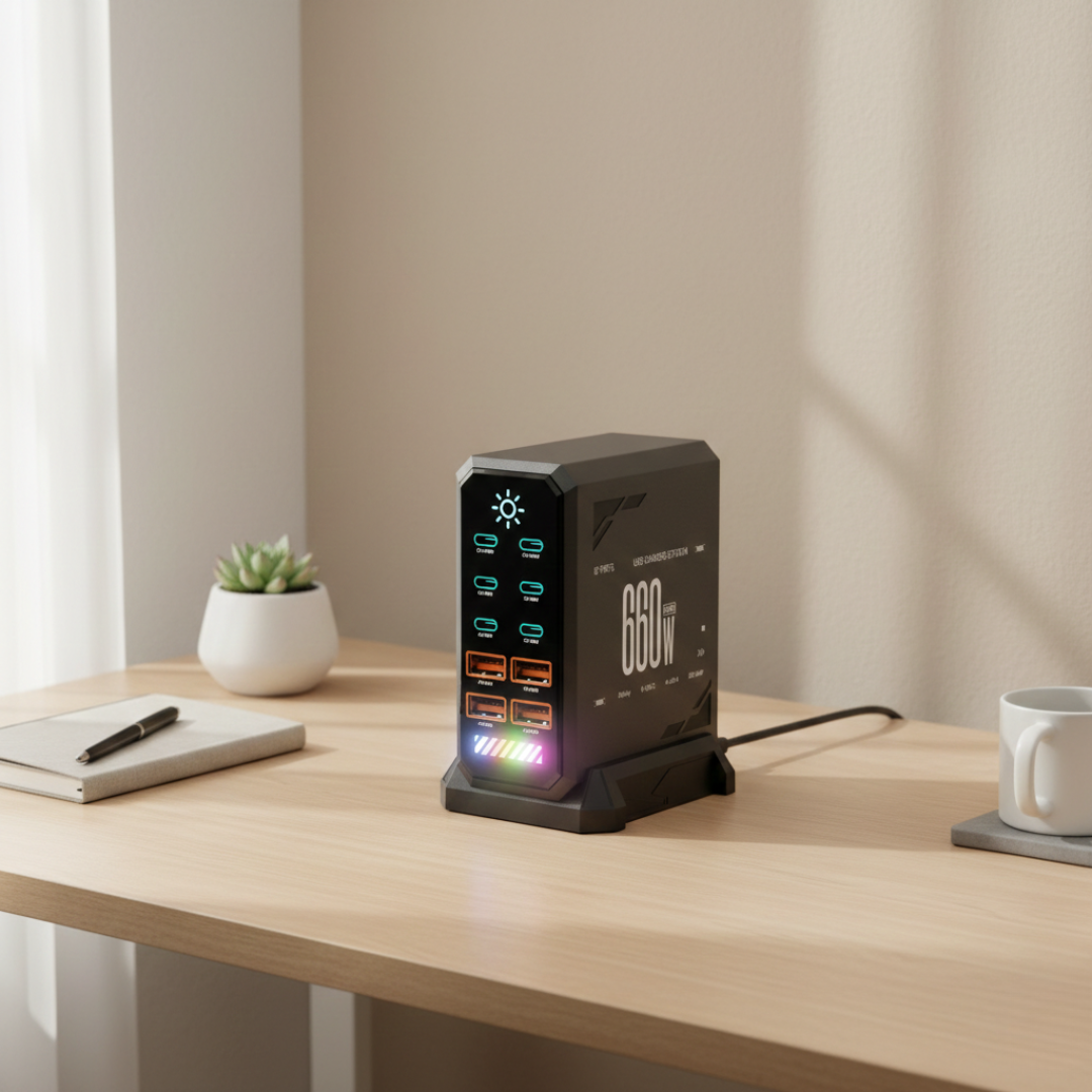 USB-C Charging Station for Multiple Devices and More | Temsk