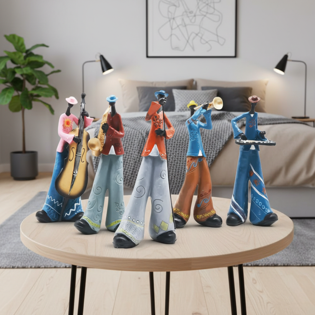 Elegant Abstract Jazz Music Resin Sculpture Figurine | Temsk