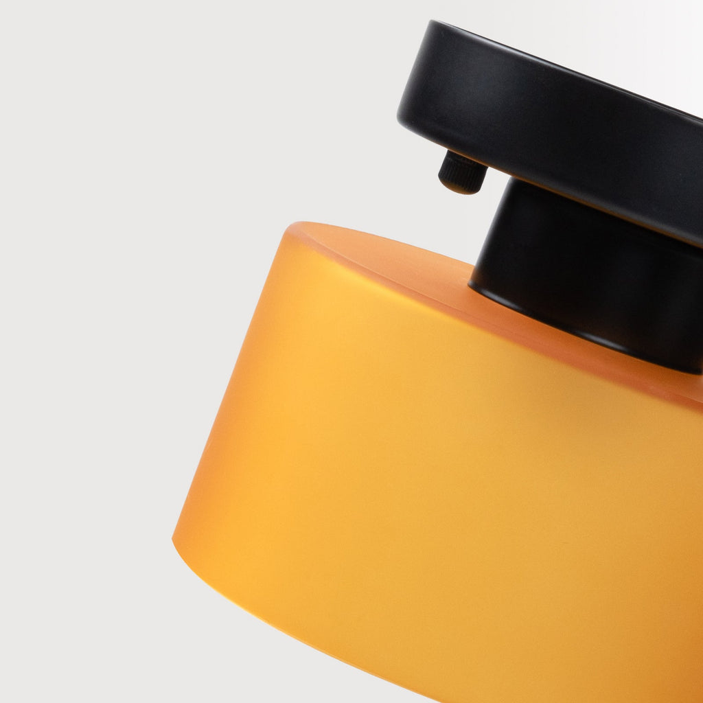 Amber glas retro loftslampe E27/E26 til køkken, gang og stue | Temsk