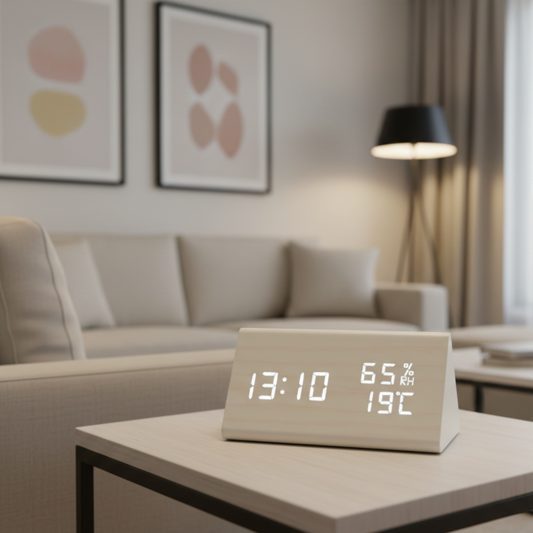Digital Alarm Clock With LED Display For Home Or Office | Temsk
