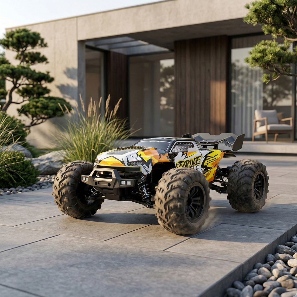 1:16 Scale 4WD RC Monster Truck 70 Kilometers Per Hour High Speed Off Road Crawler | Temsk