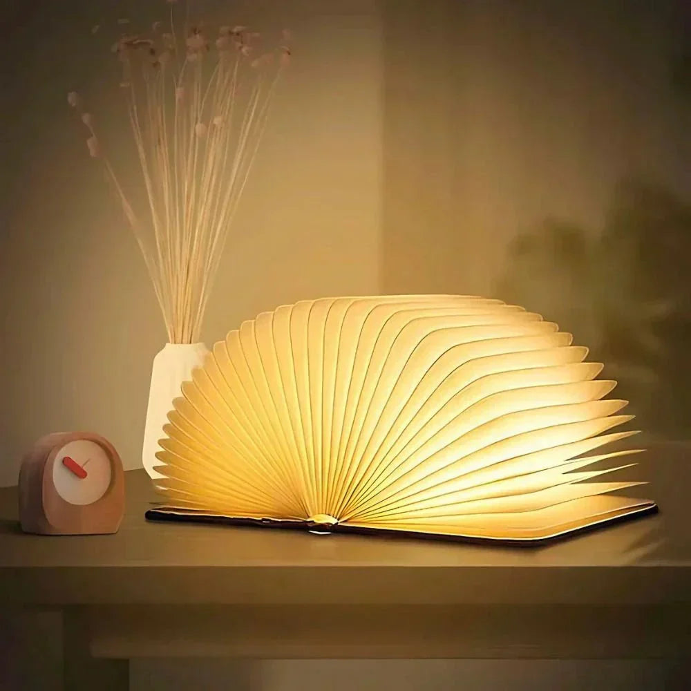 Lumibook 360 Degree Foldable Table Lamp, Rechargeable Ambient Light | Temsk