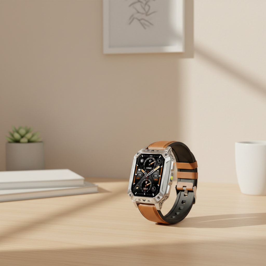 Outdoor Fitness Smartwatch With AMOLED Display, Waterproof Activity Tracker | Temsk