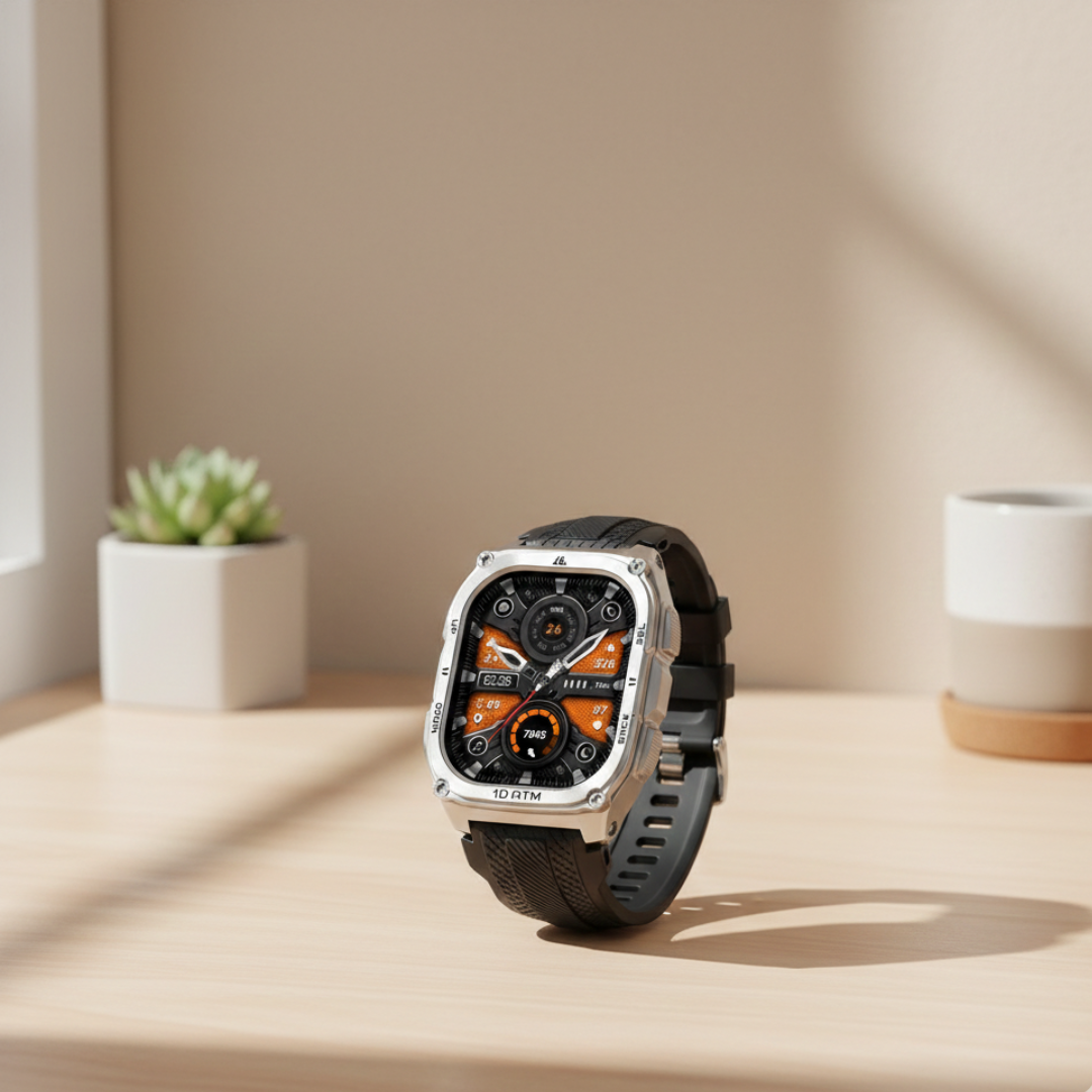 Military GPS Smartwatch Rugged Outdoor Watch With AMOLED Display | Temsk