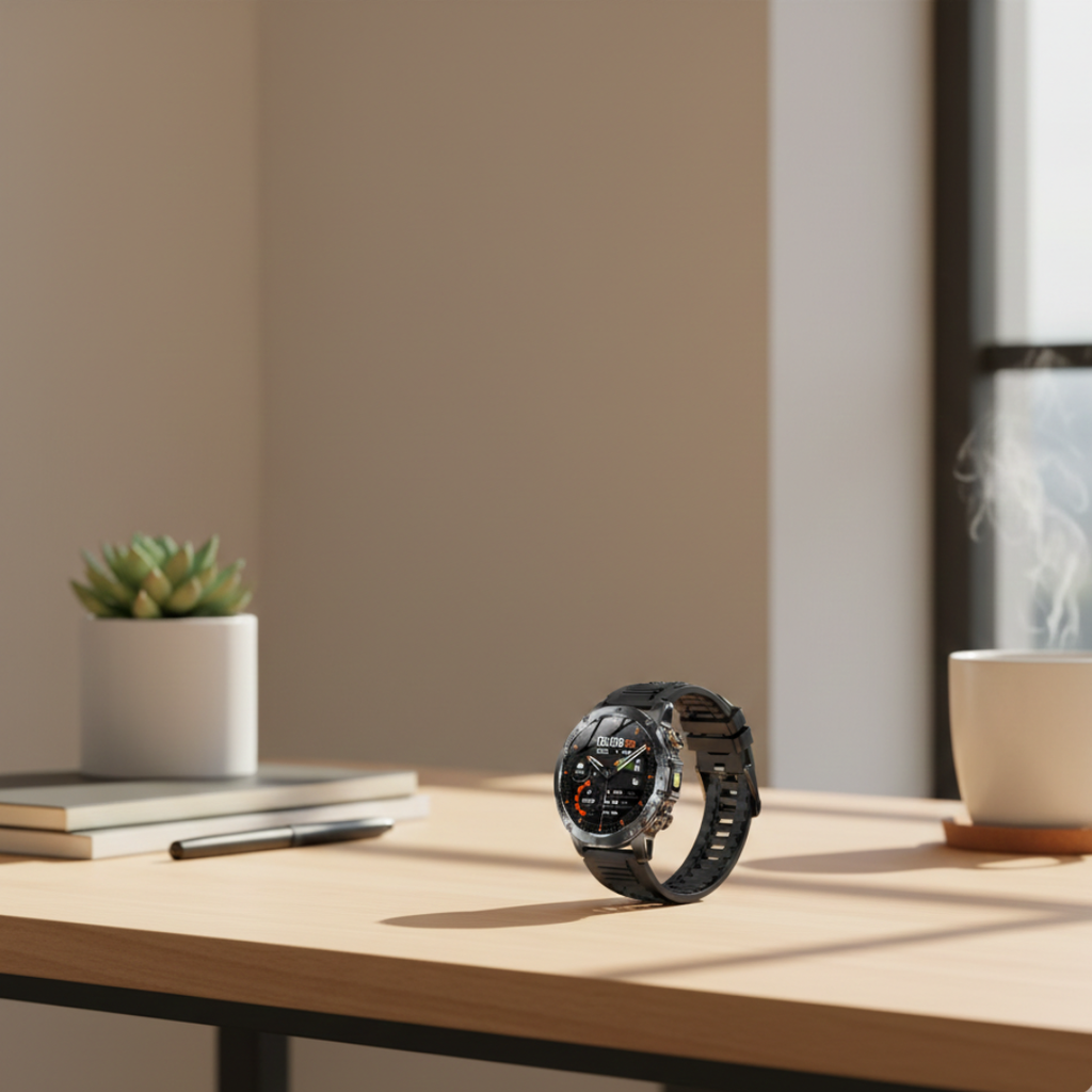 Rugged Outdoor Smartwatch With Waterproof Tactical Design And Long Battery Life | Temsk