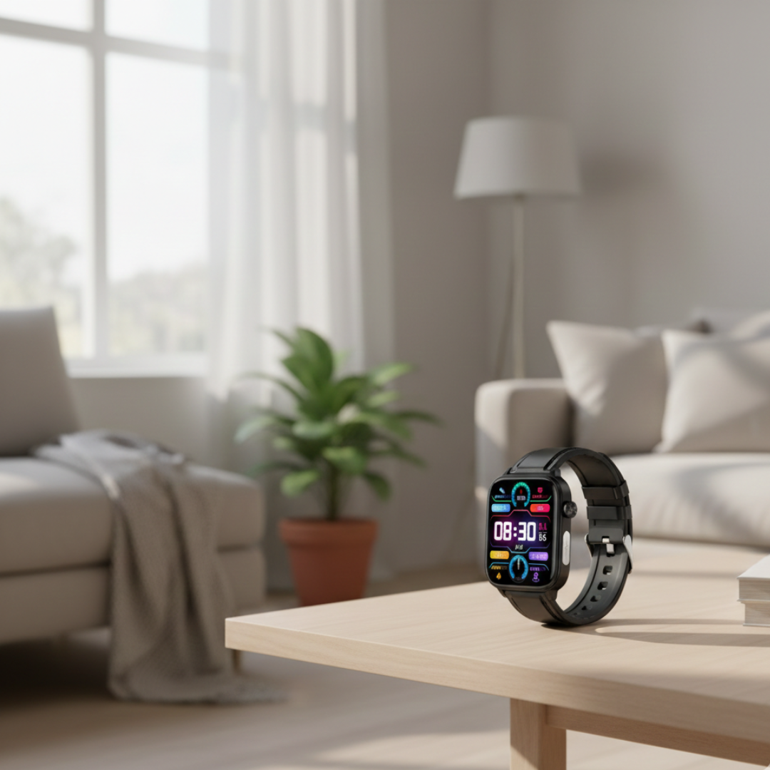 Smartwatch With AMOLED Display And Bluetooth Calling Waterproof Everyday Wear | Temsk