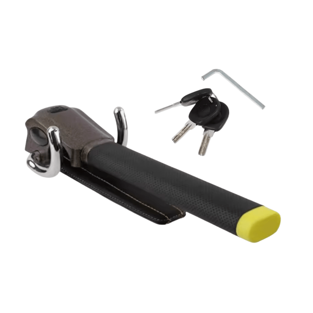 AegisLock Premium Steering Wheel Lock With Triple Locking And Alarm | Temsk