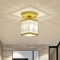 Kristall-Eingangsbereich-Deckenleuchte, moderne halb eingebaute Leuchte für eleganten Eingang | Temsk