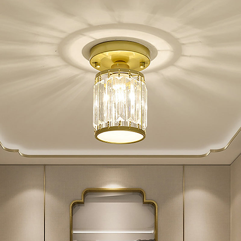 Kristall-Eingangsbereich-Deckenleuchte, moderne halb eingebaute Leuchte für eleganten Eingang | Temsk