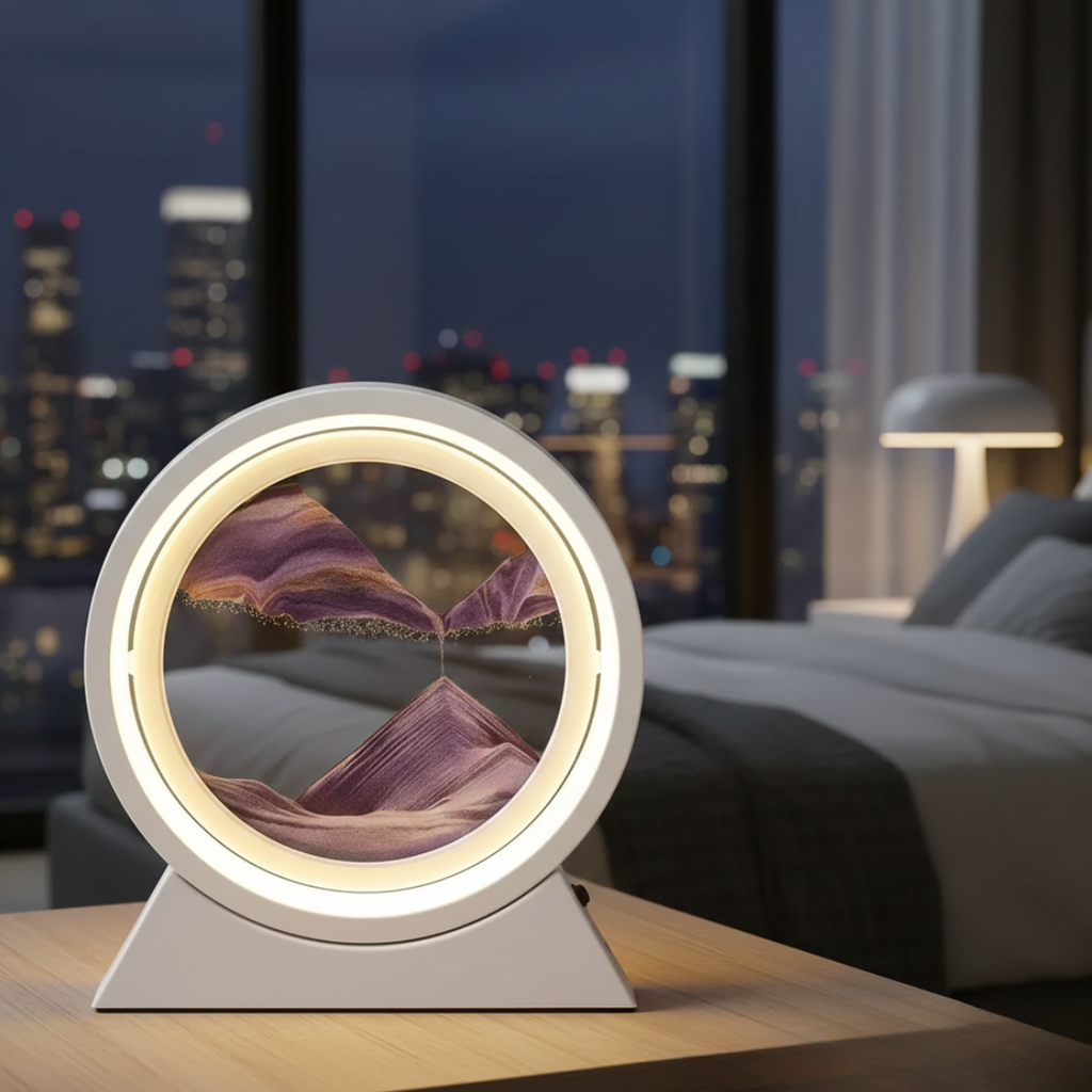 Table Lamp With Moving Sand Art | Temsk