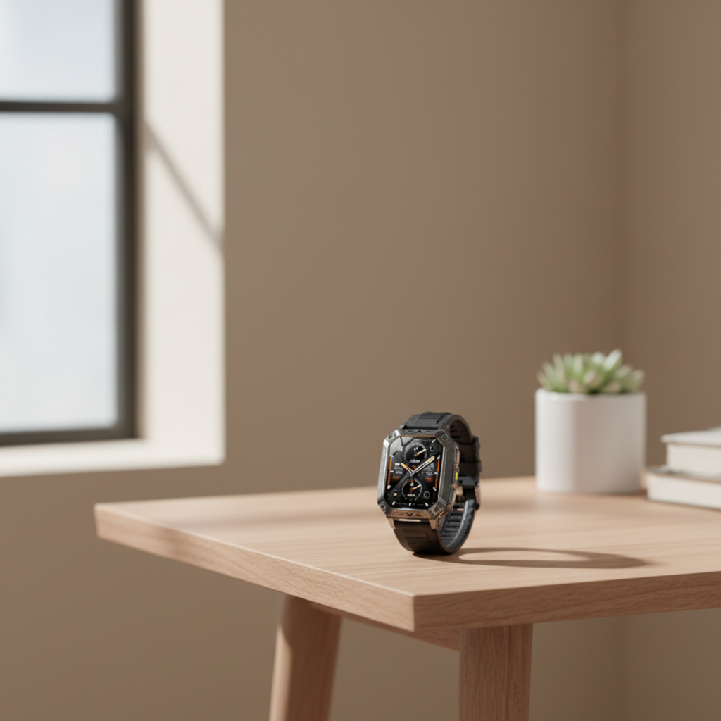Outdoor Fitness Smartwatch With AMOLED Display, Waterproof Activity Tracker | Temsk