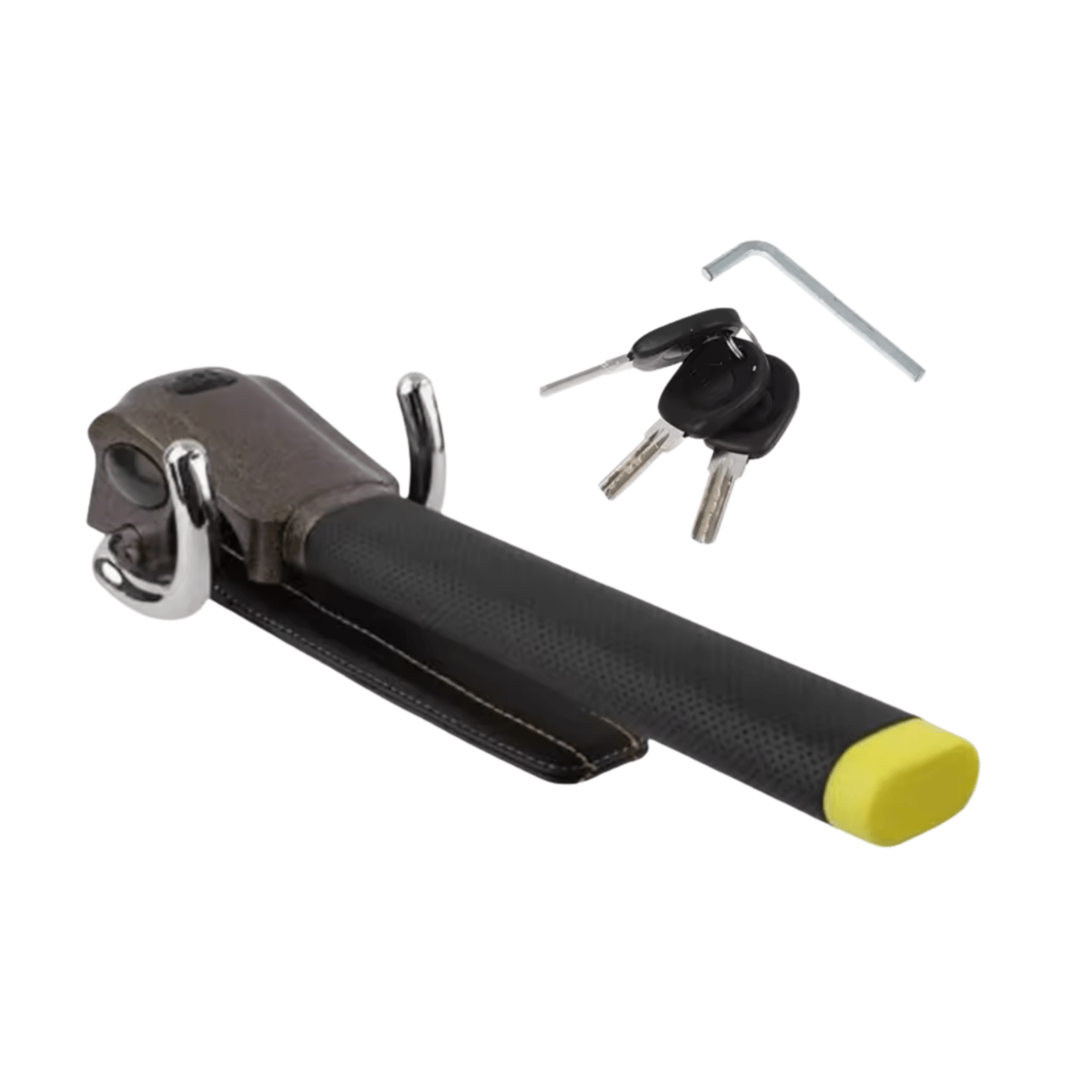 AegisLock Premium Steering Wheel Lock With Triple Locking And Alarm | Temsk