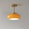 Bauhaus Glass Ceiling Light, Disc Form Light Fixture | Temsk