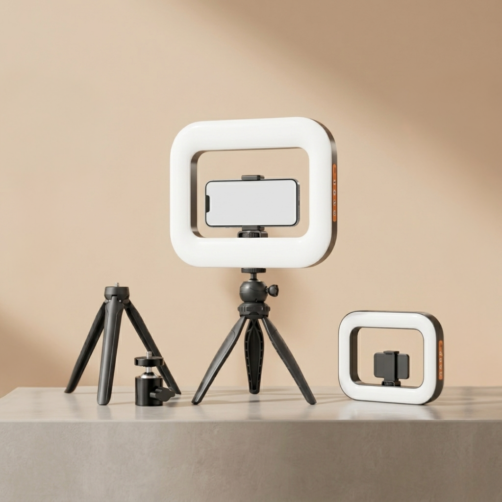 Portable LED Ring Light For Mobile Photography And Streaming | Temsk