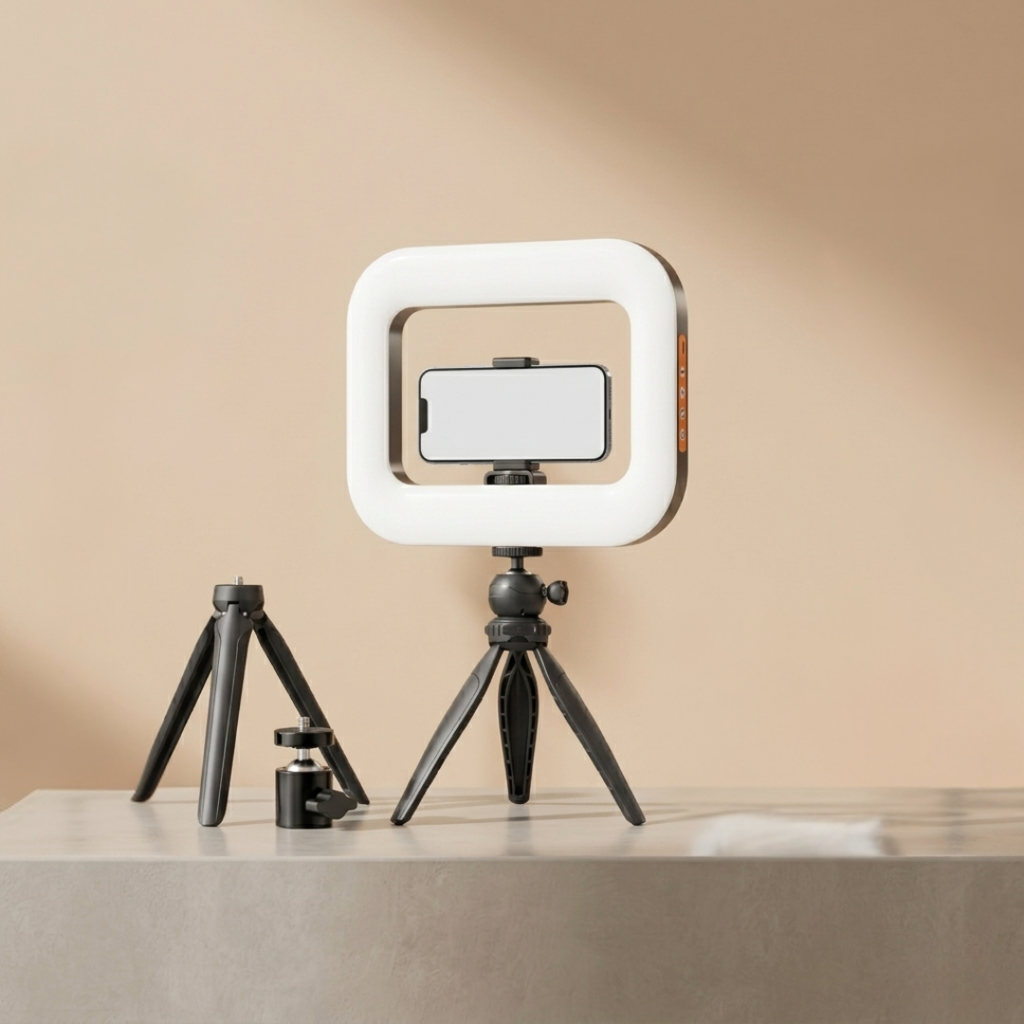 Portable LED Ring Light For Mobile Photography And Streaming | Temsk