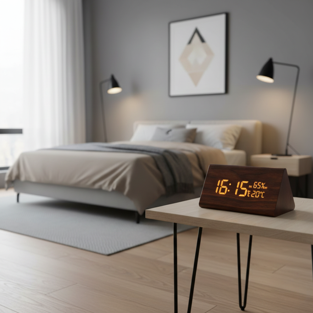 Digital Alarm Clock With LED Display For Home Or Office | Temsk