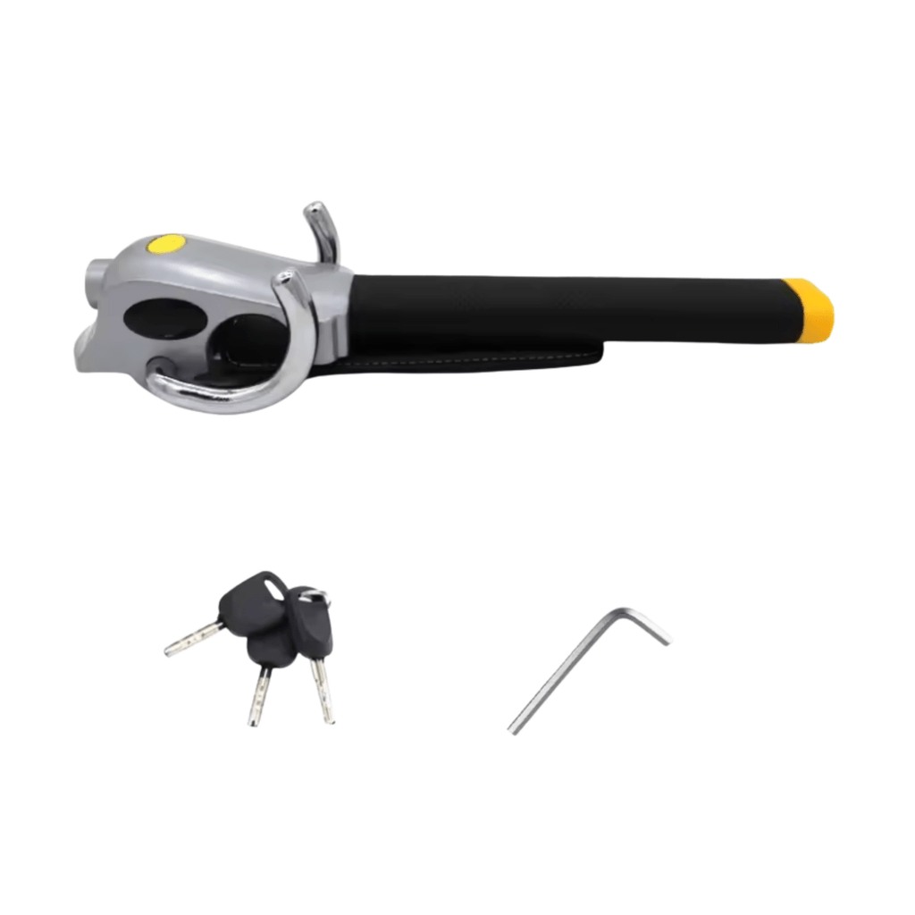 AegisLock Premium Steering Wheel Lock With Triple Locking And Alarm | Temsk