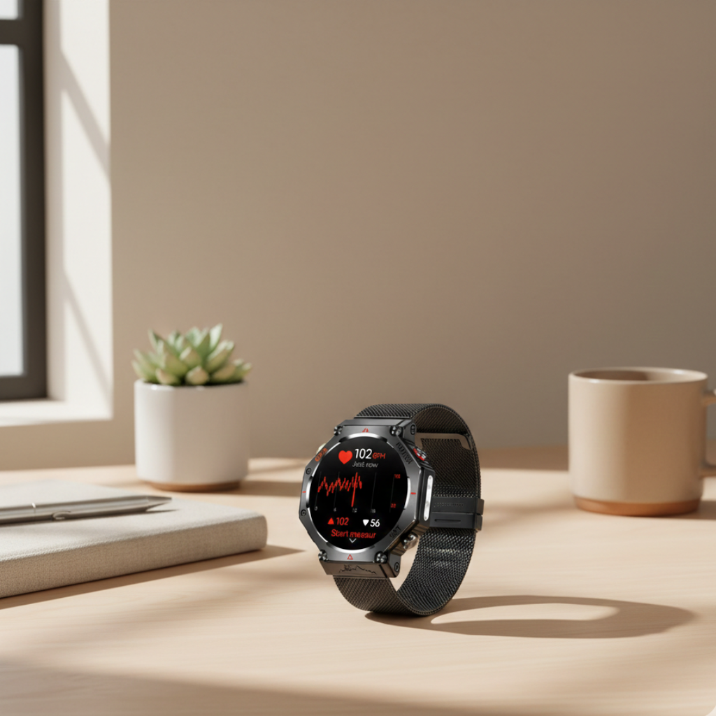 AMOLED GPS Smartwatch Waterproof Outdoor Watch With Compass And Altimeter | Temsk