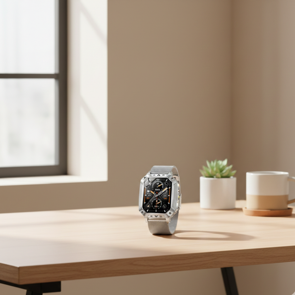 Outdoor Fitness Smartwatch With AMOLED Display, Waterproof Activity Tracker | Temsk