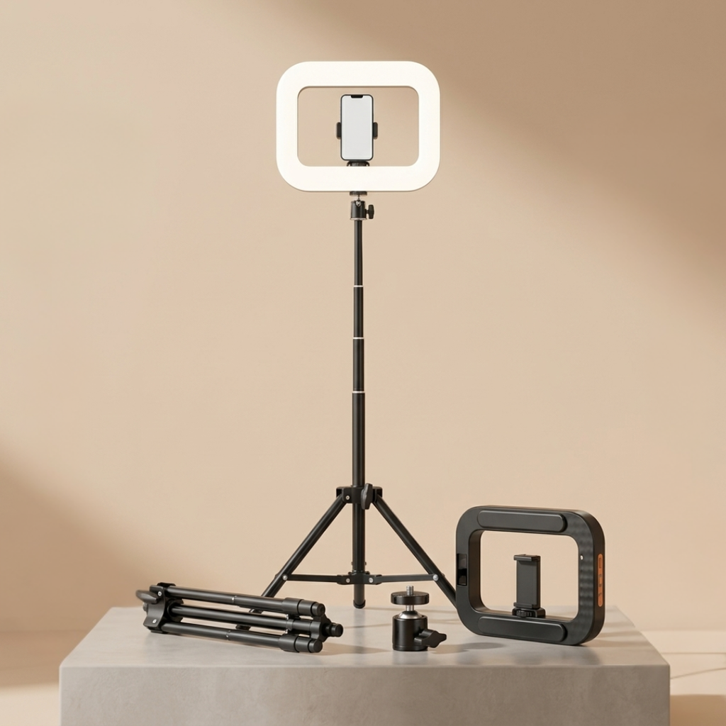 Portable LED Ring Light For Mobile Photography And Streaming | Temsk