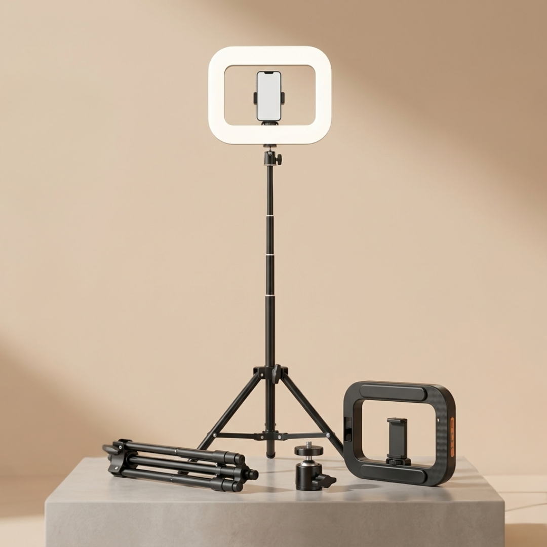Portable LED Ring Light For Mobile Photography And Streaming | Temsk