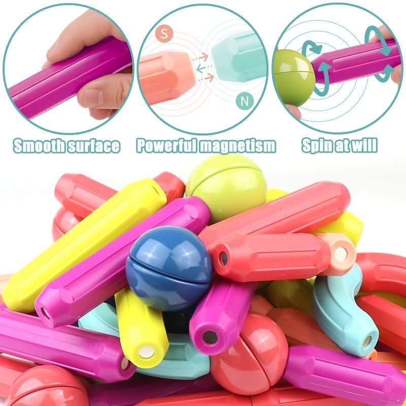 NovaStix Magnetic Creative Sticks For Imaginative Building | Temsk