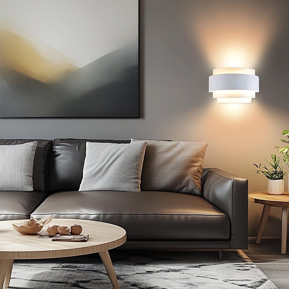 Moderne Metall-Wandlampe mit Auf- und Abwärtslicht | Temsk